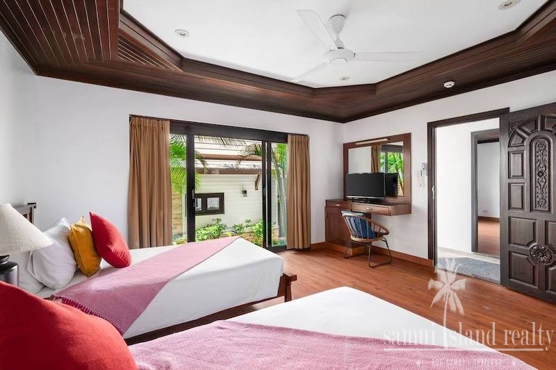 Beachfront Villa In Koh Samui Twin Beds