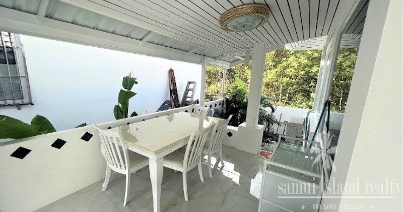 Koh Samui Beachside Property For Sale Covered Terrace