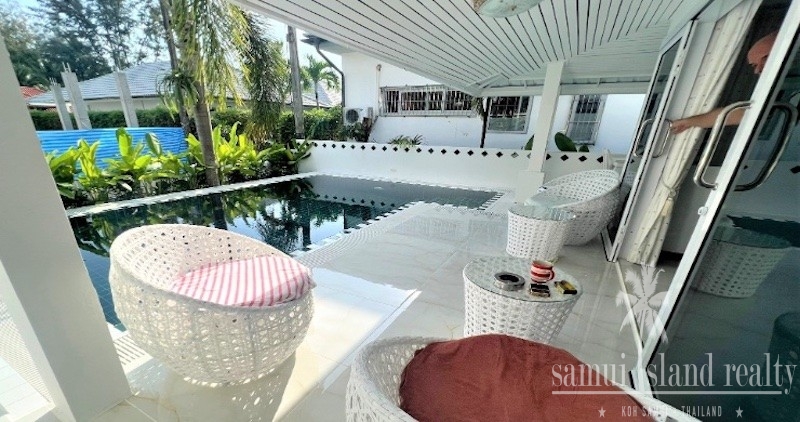 Koh Samui Beachside Property For Sale Outdoor Terrace