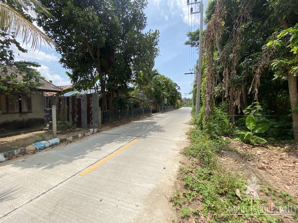 Land For Sale In Chaweng Concrete Road