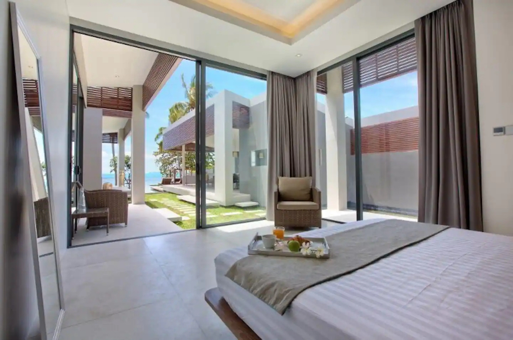 Modern Koh Samui Beachfront Property Bedroom