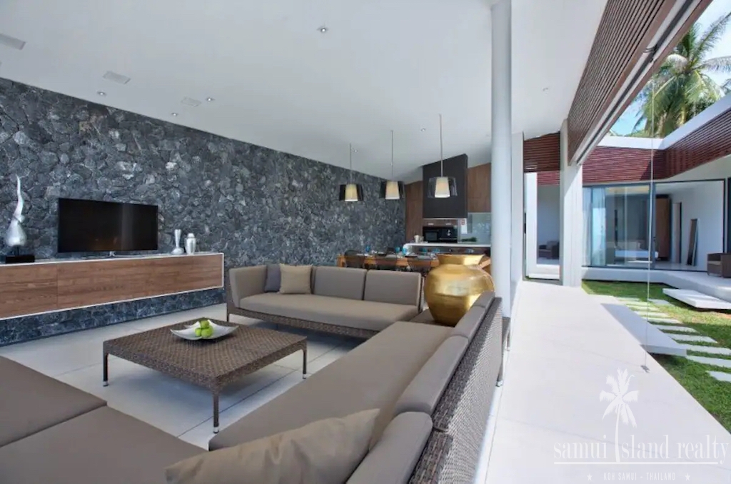 Modern Koh Samui Beachfront Property Lounge