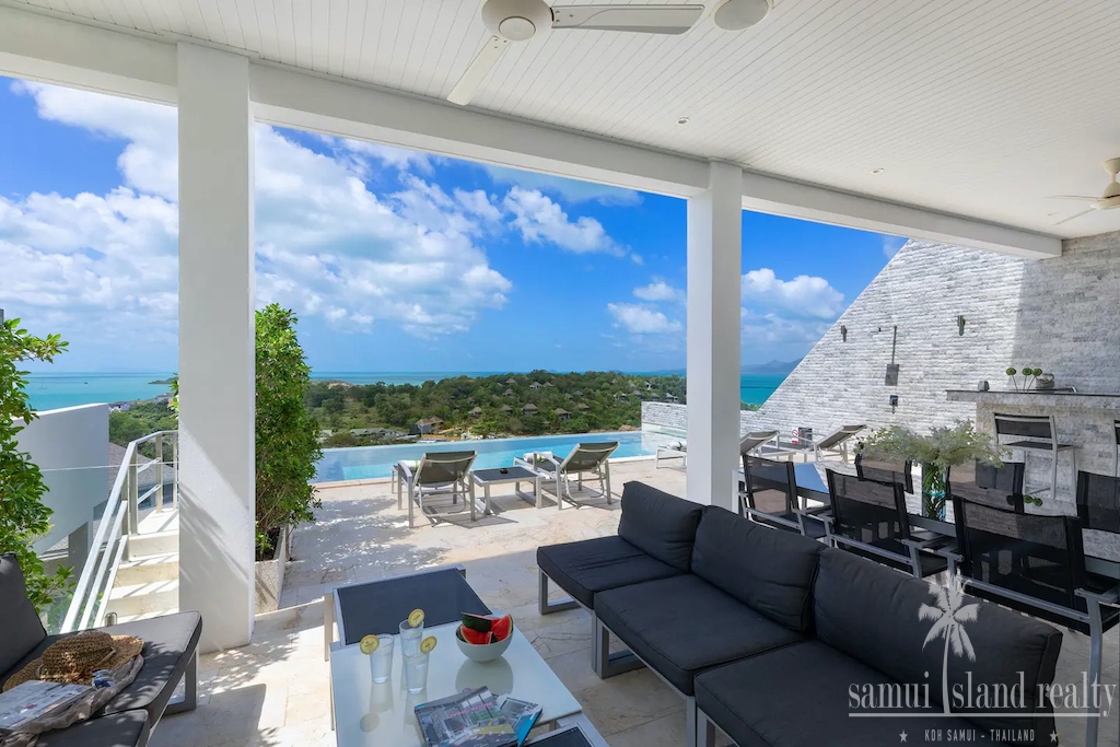 Sunset View Property For Sale In Koh Samui Covered Terrace