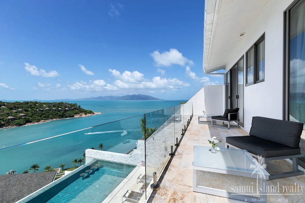 Sunset View Property For Sale In Koh Samui Bedroom Balcony