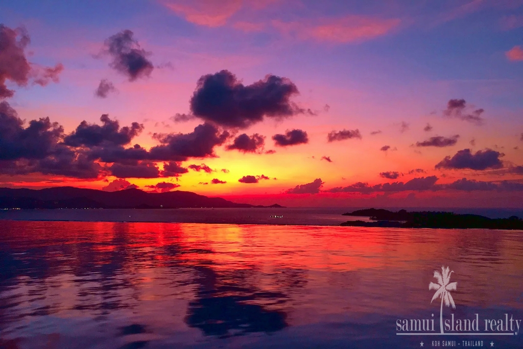 Sunset View Property For Sale In Koh Samui Red Sky
