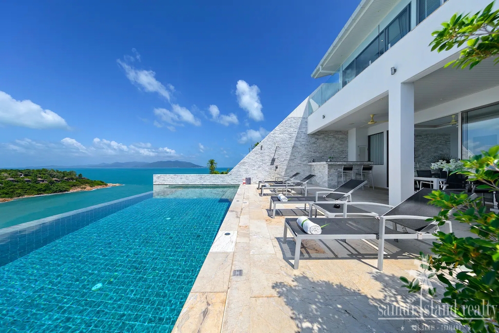 Sunset View Property For Sale In Koh Samui Pool And Terrace