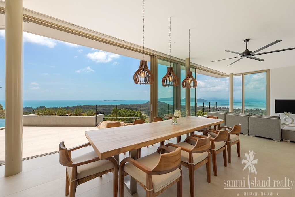 Koh Samui Luxury Property Dining View