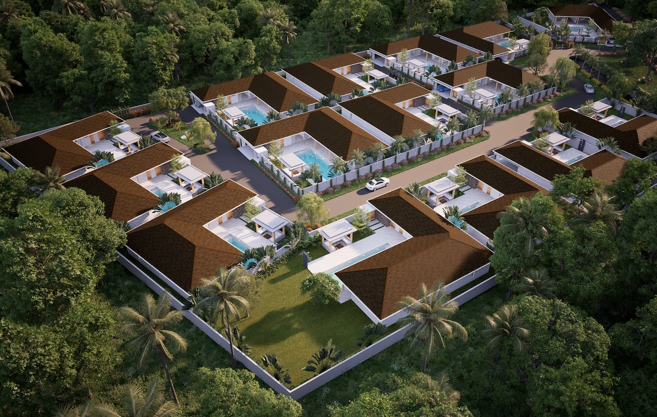 Koh Samui Maenam Villas For Sale Koh Samui Maenam Villas For Sale Site Render