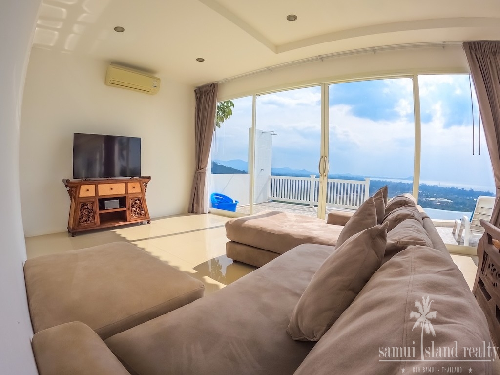 Koh Samui 3 Bedroom Sea View Property Lounge