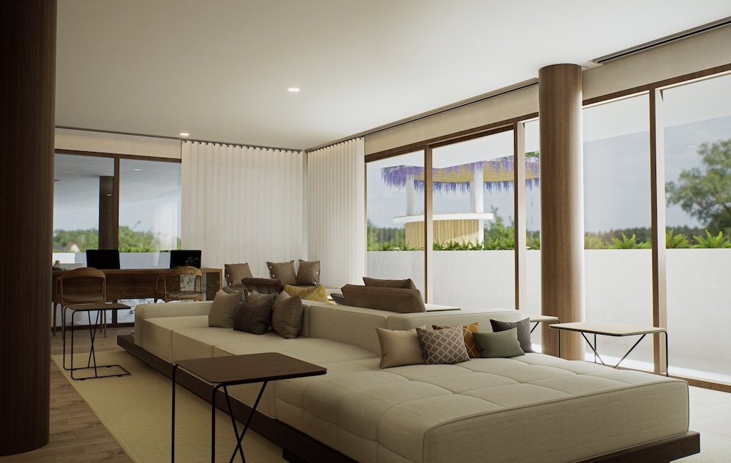 Ficus Residences Ko Samui Living Area