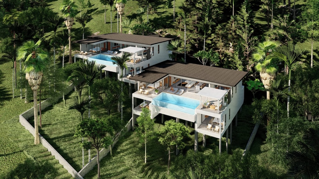 Koh Samui Chaweng Villas Aerial