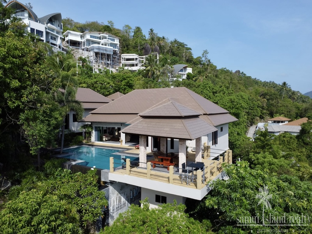 Koh Samui 4-Bedroom Sea View Villa Exterior