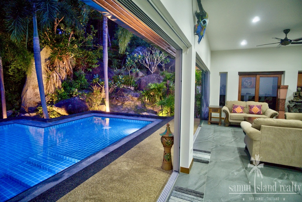 Koh Samui 4-Bedroom Sea View Villa Indoor Outdoor