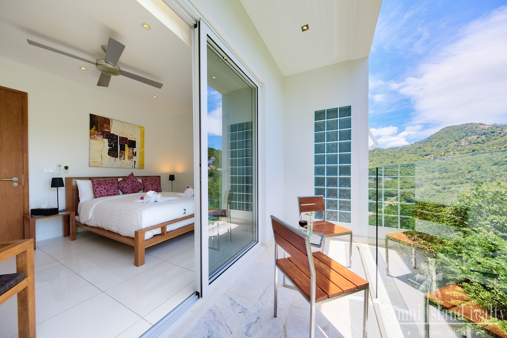 Bophut Ocean View Property Bedroom Balcony
