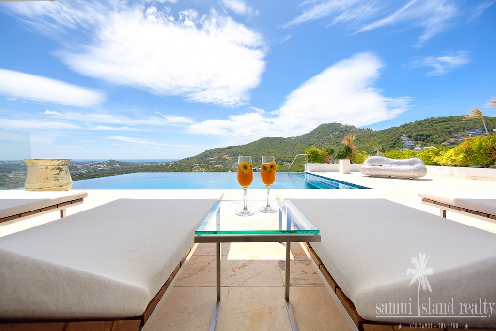 Bophut Ocean View Property Sun Loungers