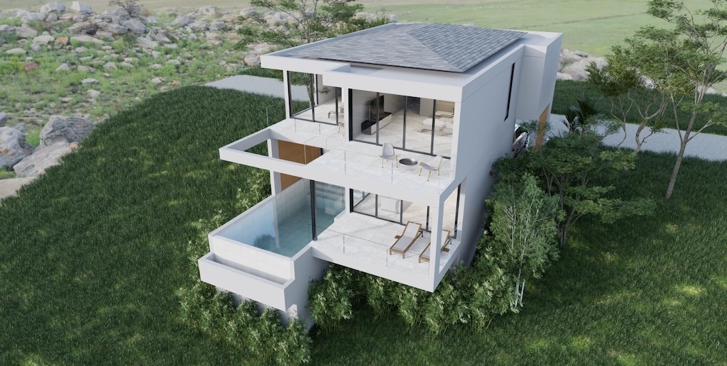 Koh Samui Modern Plai Laem Villa Front