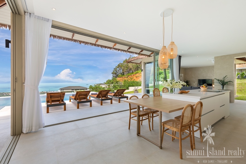 Sea View Balinese Koh Samui Villa Dining