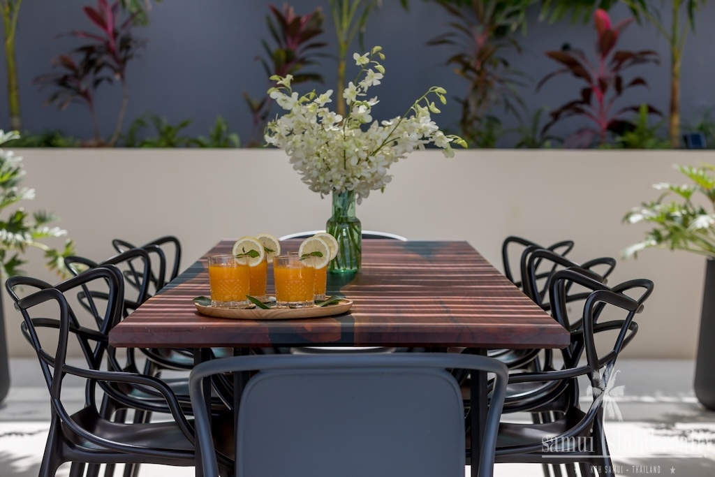 Sea View Balinese Koh Samui Villa Table