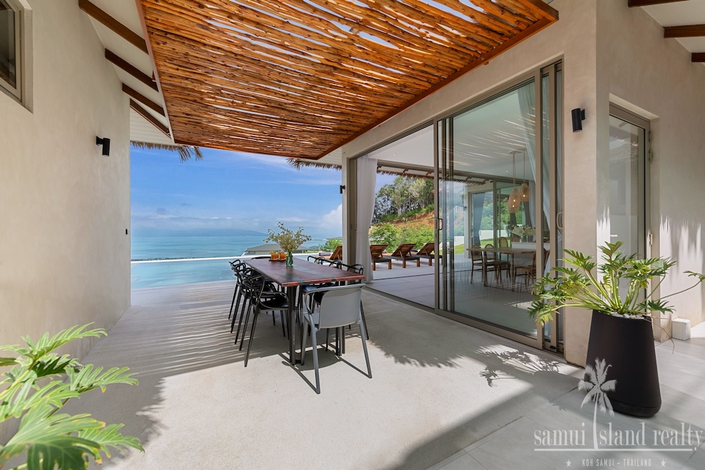 Sea View Balinese Koh Samui Villa Outdoor Dining