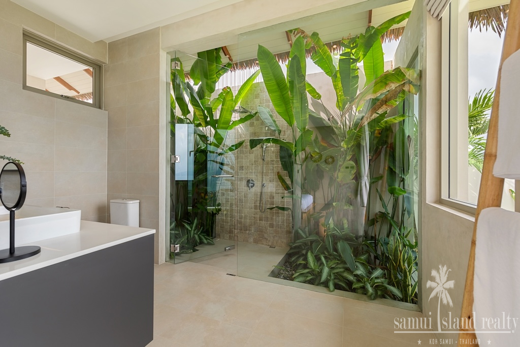 Sea View Balinese Koh Samui Villa Bathroom