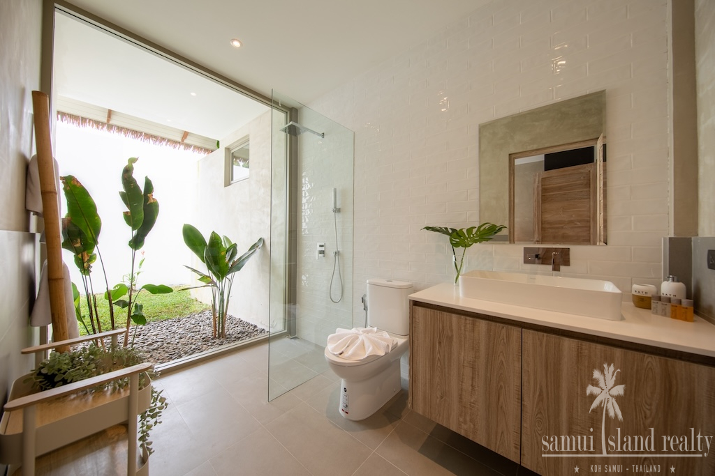 Sea View Balinese Koh Samui Villa Bathroom