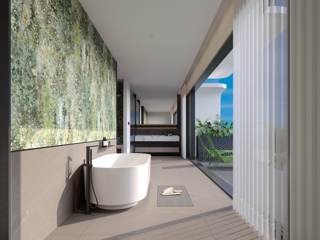 Vanya Sicily Villas Koh Samui Bathtub