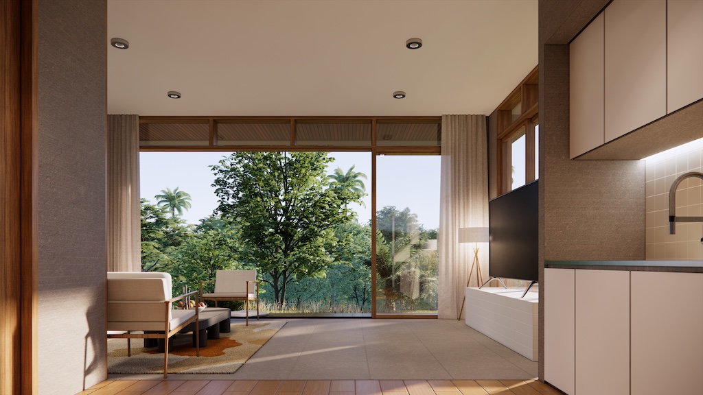 Pahili Loft Lamai 2 Bedroom Apartments Kitchen Area