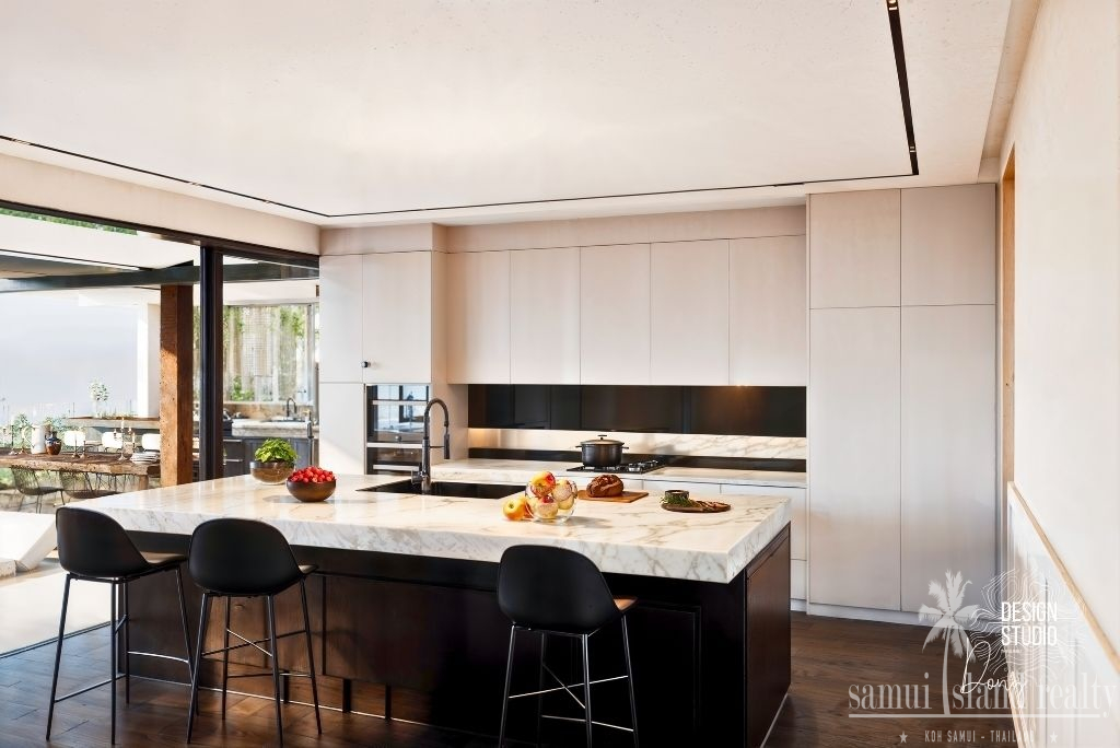 Luxury Koh Samui Sea View Villa Modern Kitchen