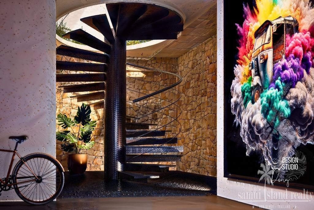Luxury Koh Samui Sea View Villa Stairs