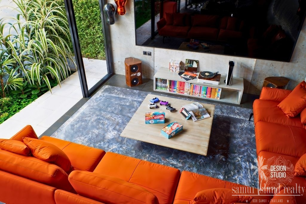 Luxury Koh Samui Sea View Villa Living Area