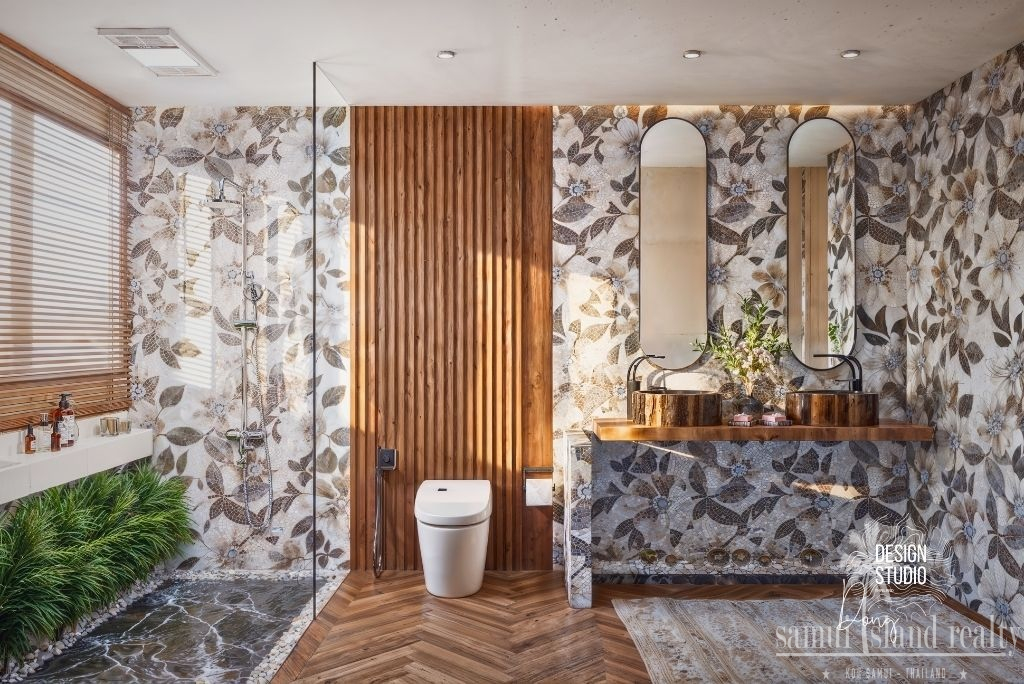 Luxury Koh Samui Sea View Villa Bathroom