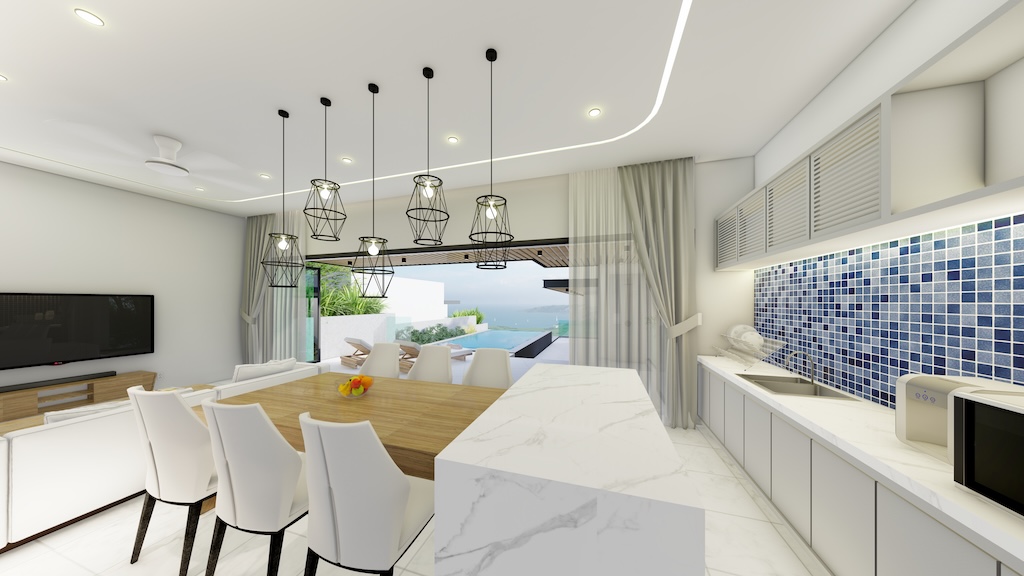 Sea View Koh Samui Property For Sale Dining