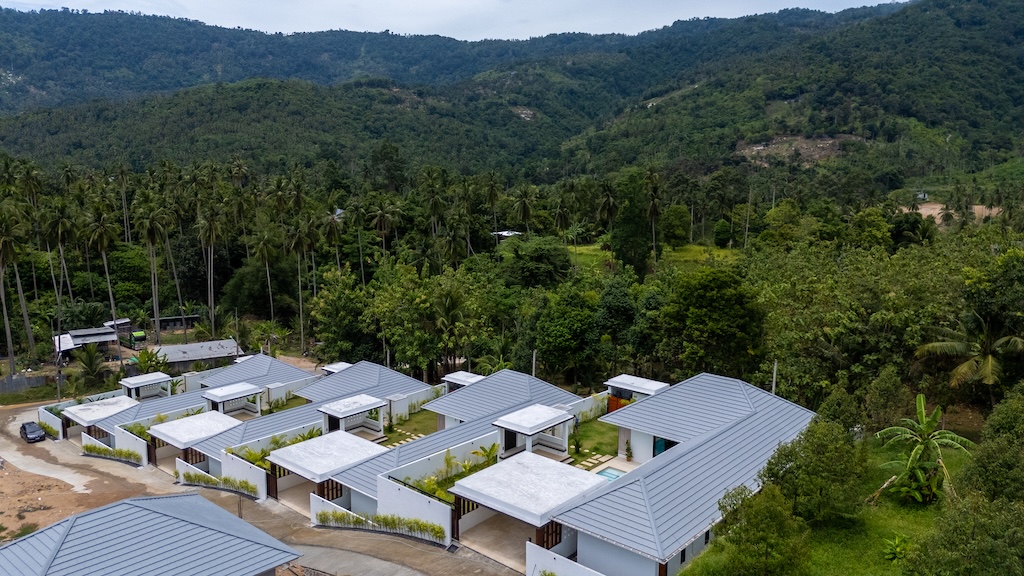 Villas For Sale in Lamai Koh Samui Aerial