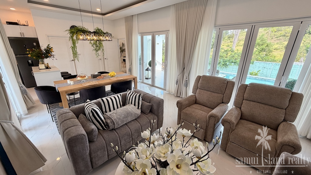 Koh Samui Property For Sale In Plai Laem Living Area