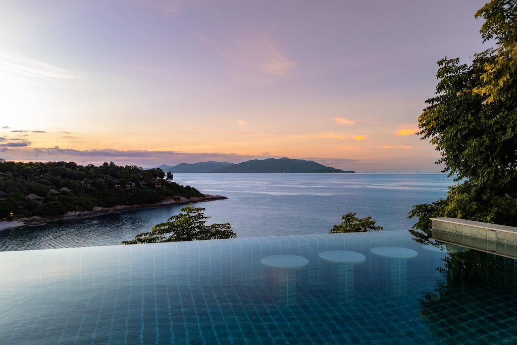 Koh Samui Sea View Property In Plai Laem Night View