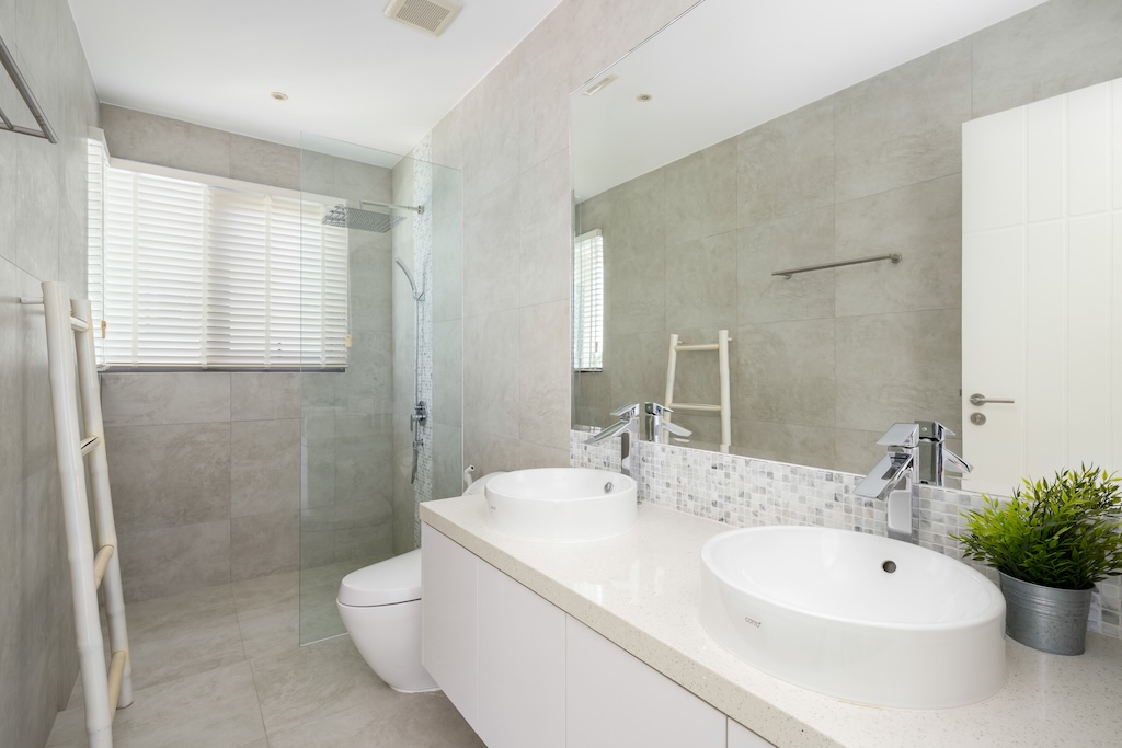 Koh Samui Sea View Property In Plai Laem Bathroom