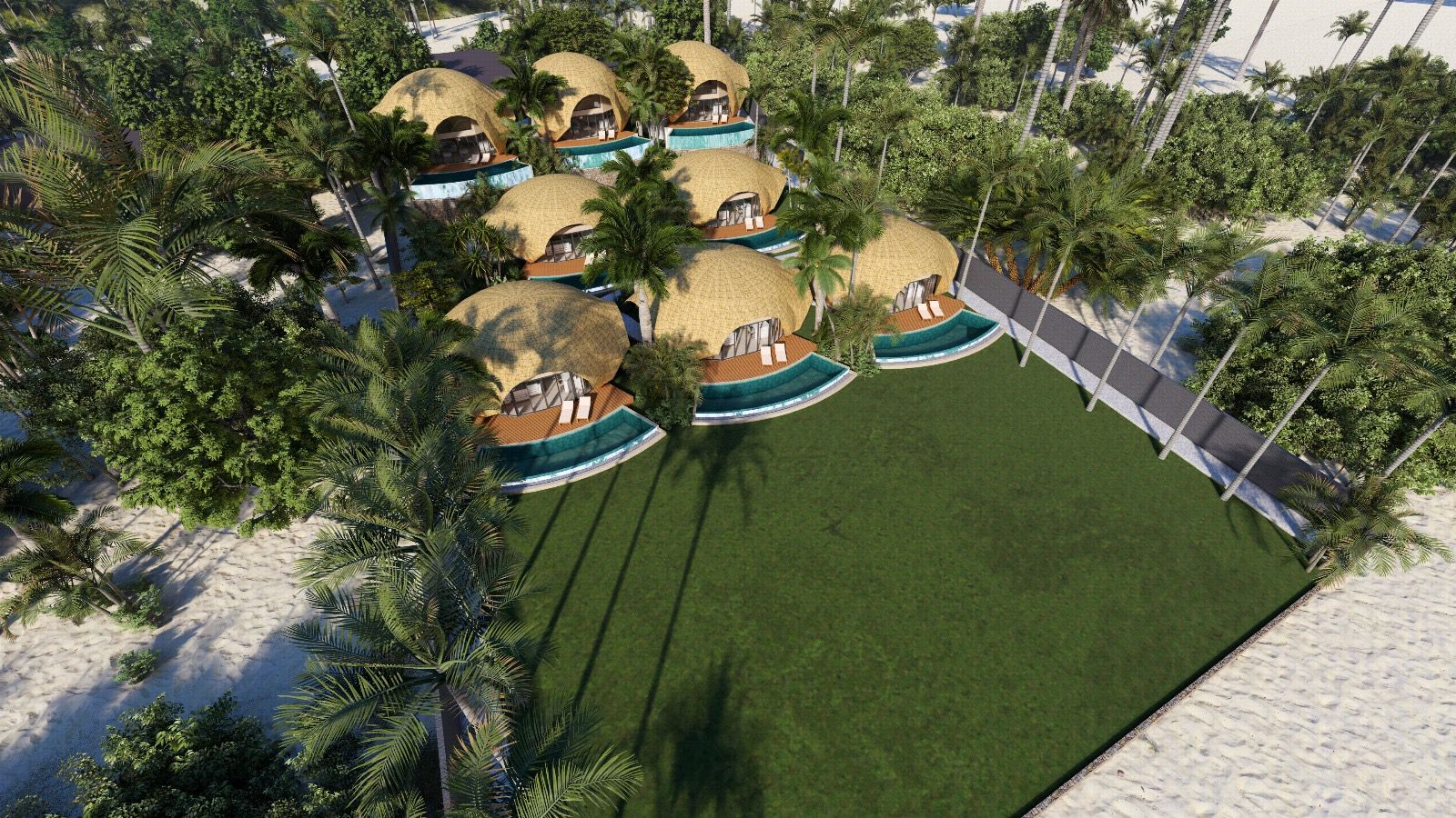 Bahagia Beach Villas Koh Samui Site