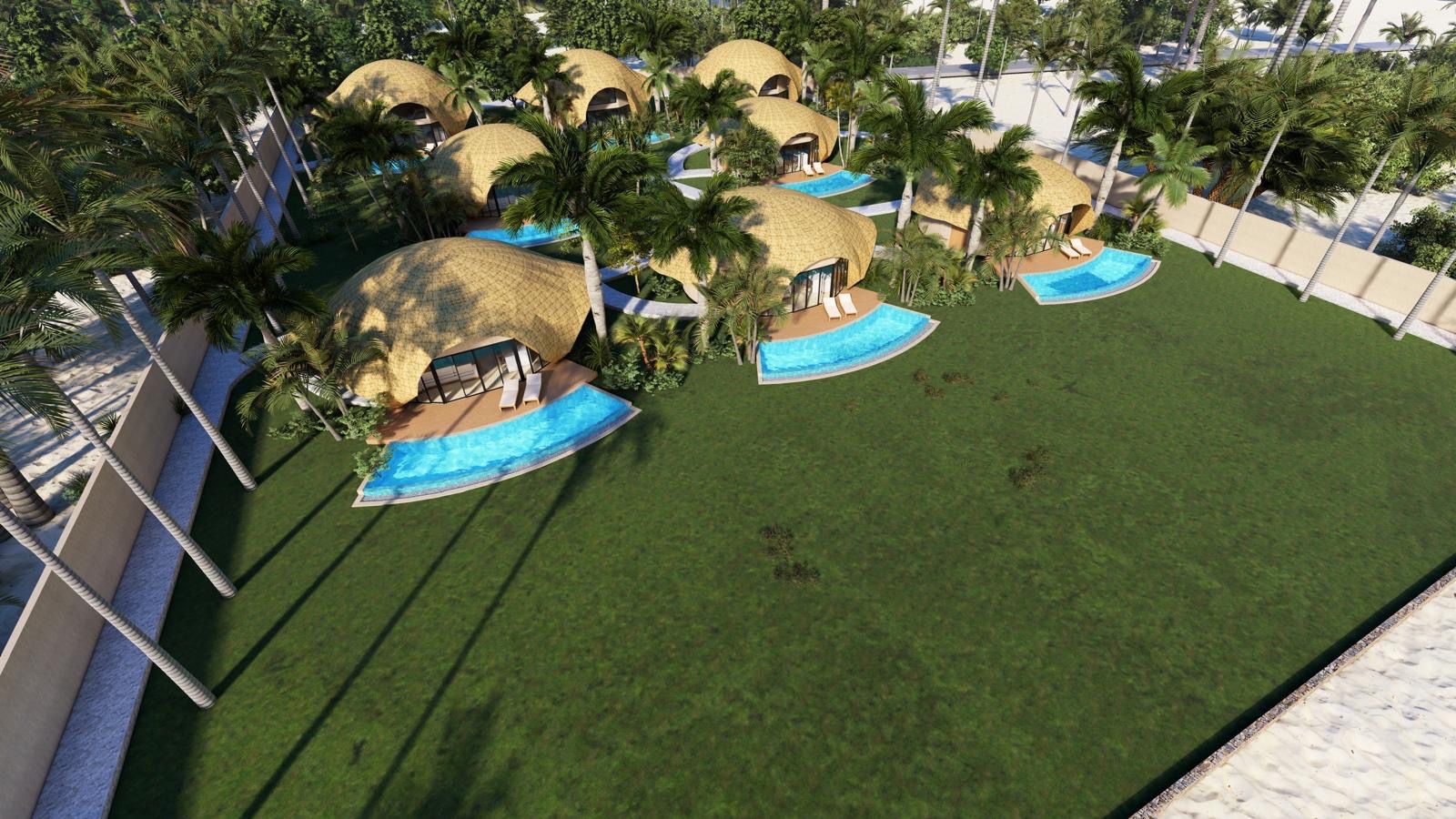 Bahagia Beach Villas Koh Samui Aerial