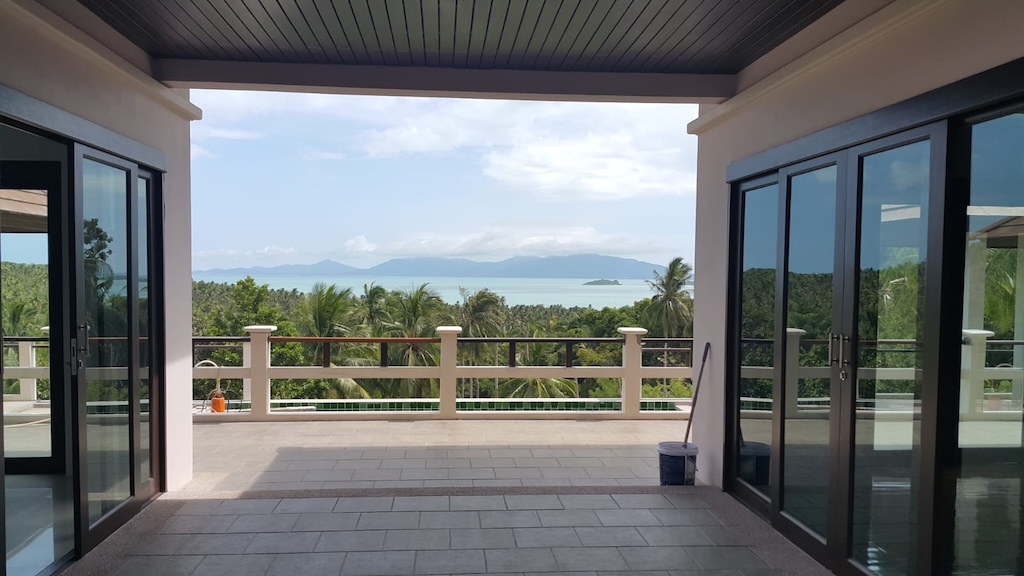 Bangrak Sea view Villa Koh Samui Covered Terrace