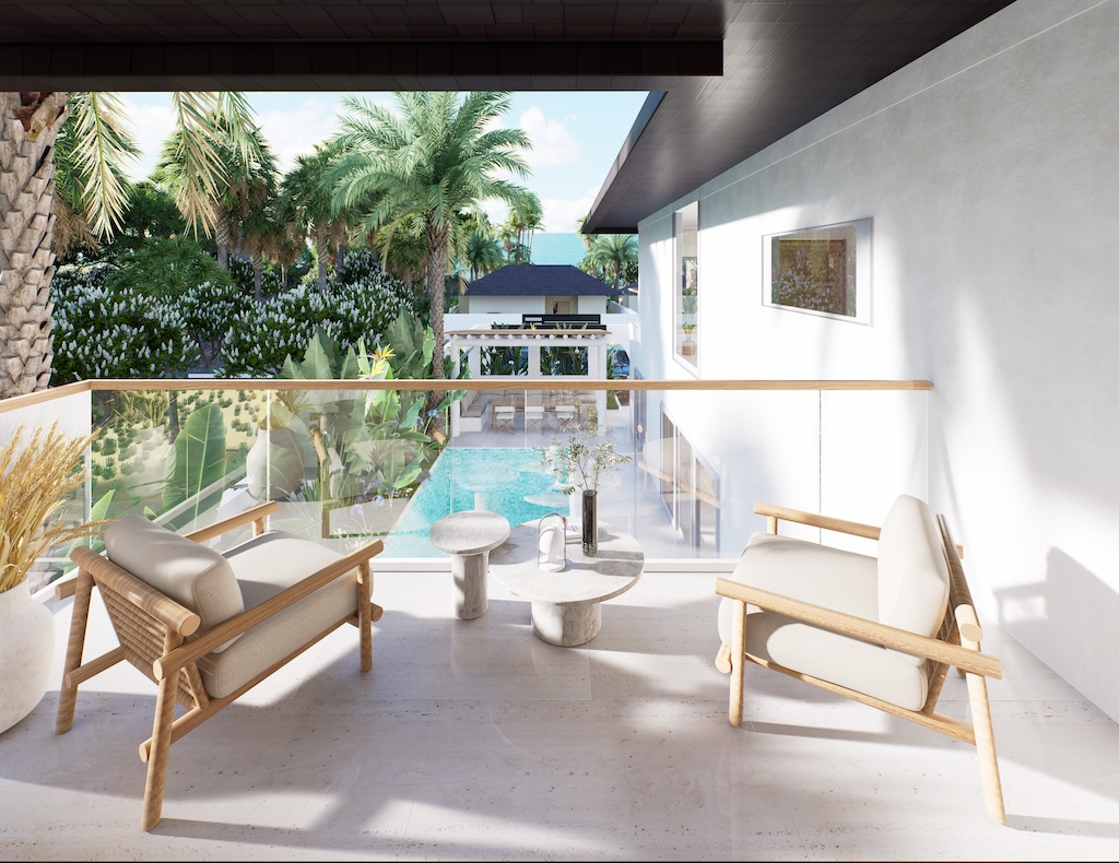 Koh Samui Properties For Sale In Maenam Balcony