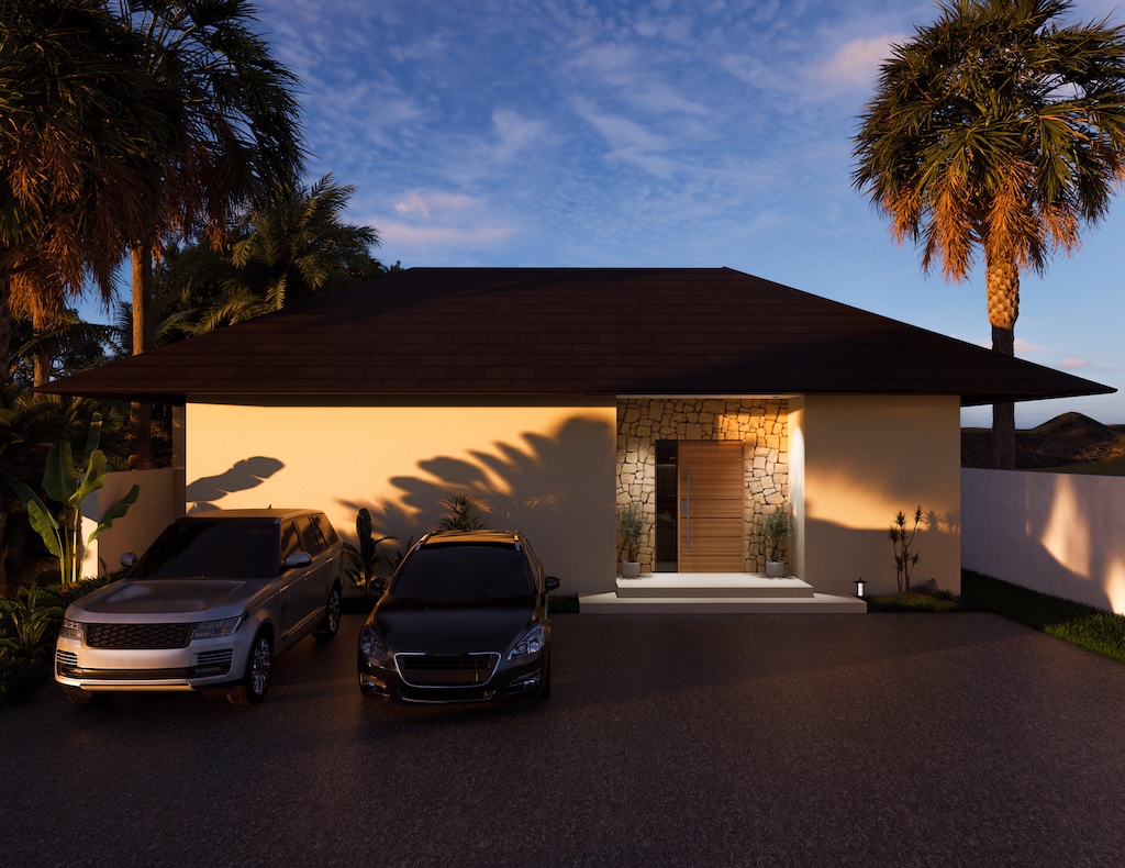 Koh Samui Villas In Maenam Soi 1 Parking