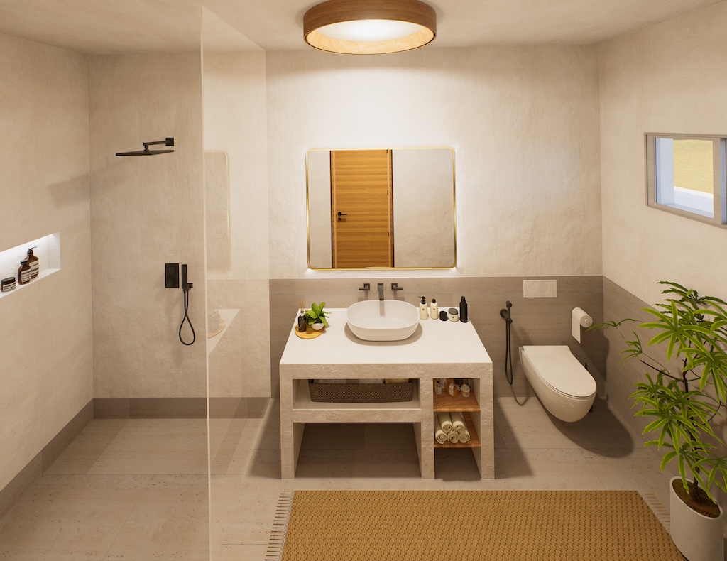 Koh Samui Villas In Maenam Soi 1 Bathroom