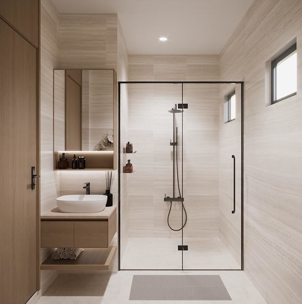Lamai One Bedroom Villas For Sale Shower