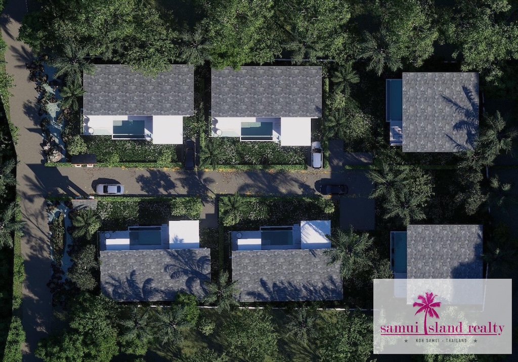 Temple Gate Lamai Villas Aerial