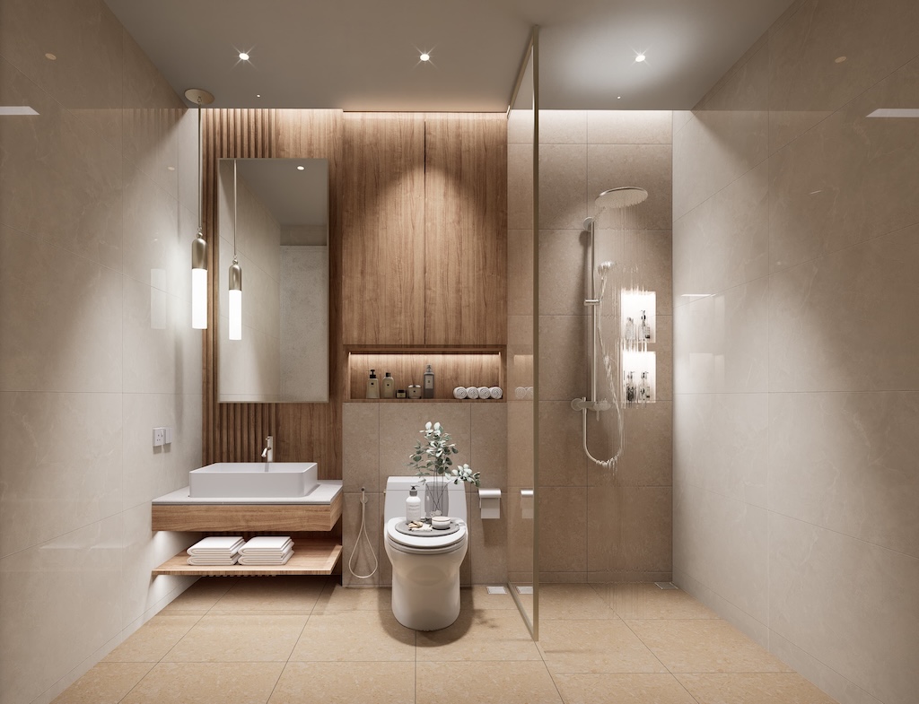 Whispering Waves Lamai Villas Bathroom