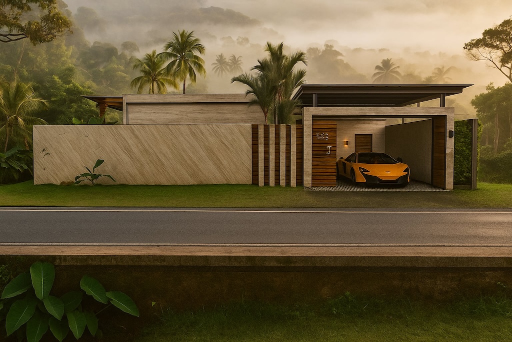 Boho Chic Village Bang Po Parking