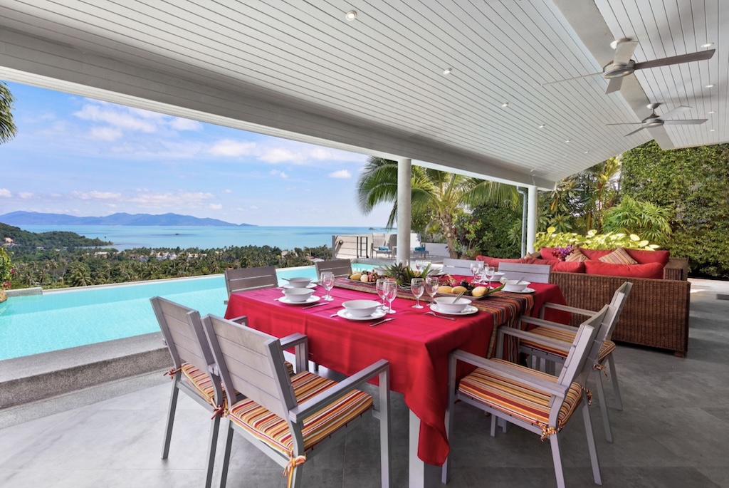 Koh Samui Dual Villa Property For Sale Terrace
