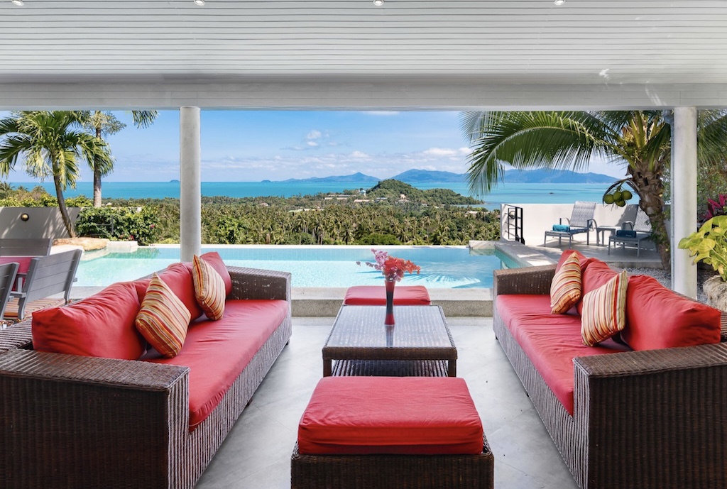 Koh Samui Dual Villa Property For Sle Terrace Seating