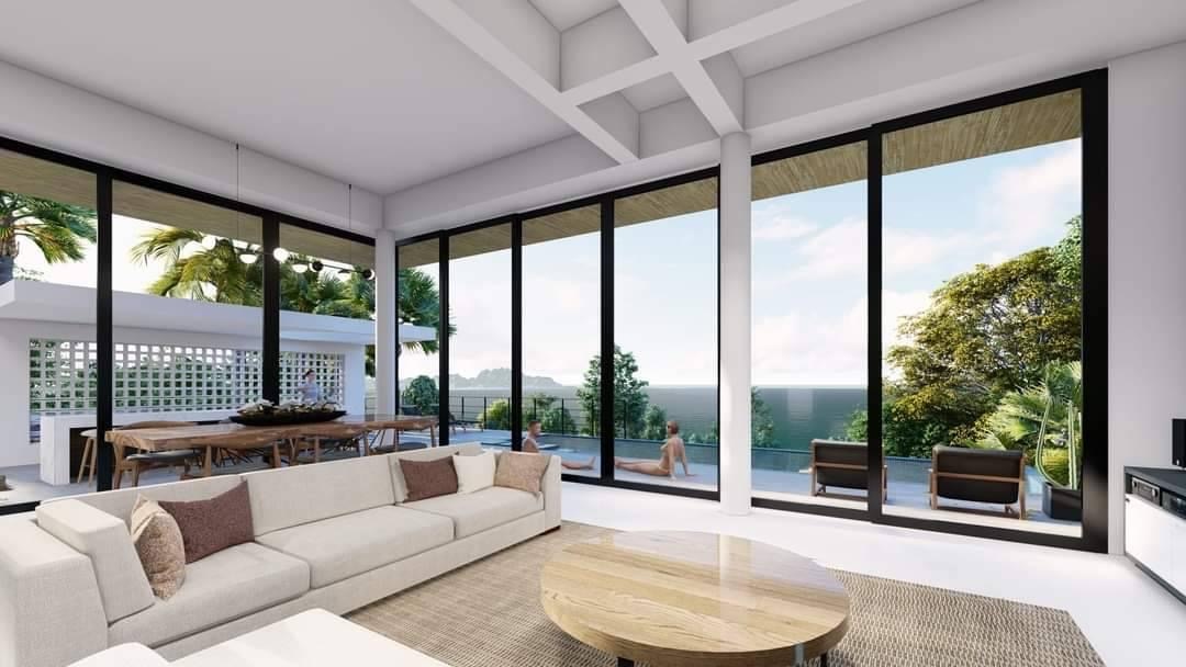 Koh Samui Modern Sea View Villa Lounge