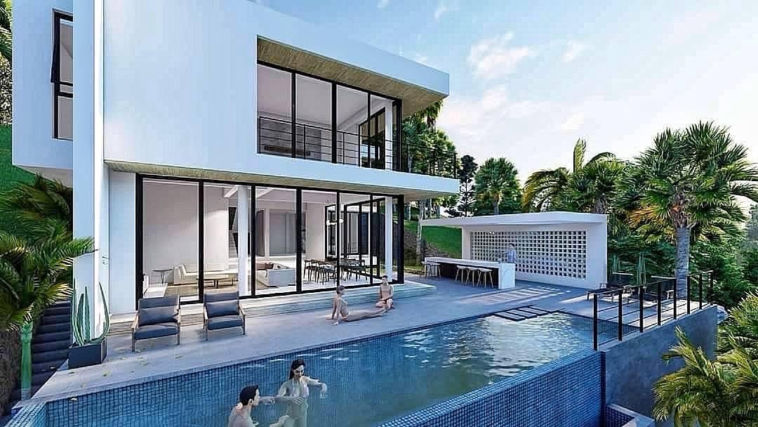 KOh Samui Modern Sea View Villa Pool